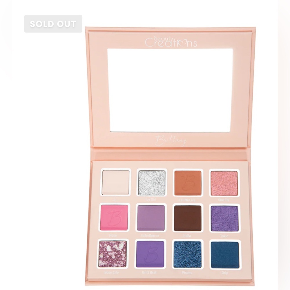 Beauty Creations Briana 12-Color Eyeshadow Palette - Pink & Neutral Tones - Picture 5 of 6